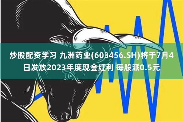 炒股配资学习 九洲药业(603456.SH)将于7月4日发放2023年度现金红利 每股派0.5元